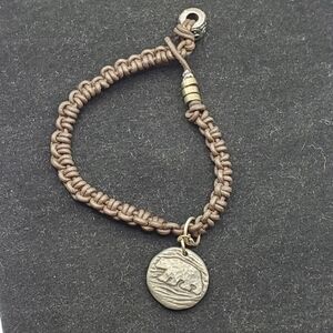Bear Charm Bracelet Signed